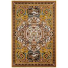 Kilim Home Mars 37 Modern Stil Hardal Tonlarında Iskandinav Salon Halısı Yıkanabilen Dekoratif Halı