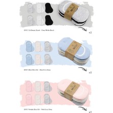 İSMİYLEAL Ismiyl 6'lı Silikonlu Babet Penye Çorap 30101 Pembe Ekru Gri 255669