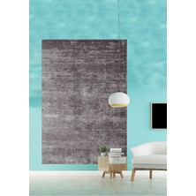 Kilim Home Mars 2020 Gri ve Siyah Tonunda Etnik Desenli Kaymaz Taban Dekoratif Halı