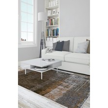 Kilim Home Mars Serisi Beyaz ve Multy Tonlarda Çiçekli Desen Kaymaz Taban Şönil Halı