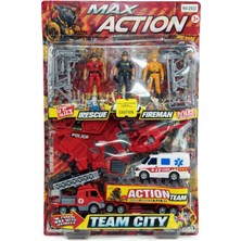 Nasyonel Toys Max Action Team City Oyuncak Seti – Figürlü Kurtarma ve Aksiyon Araç Seti