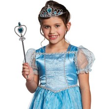 İSMİYLEAL Ismiyl Karlar Ülkesi Elsa Mavi Kalpli Taç ve Mavi Asa Seti Çocuk Boy 255669