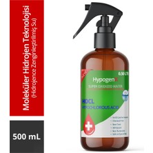 HypogenX Genel Temizlik Solüsyonu - 500 mL Sprey Başlıklı (Hipokloröz Asit Bazlı,Alkolsüz)
