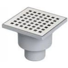 Nalburzade Metal Yer Süzgeci 10X10/50 Alttan Çıkışlı