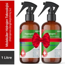 HypogenX Genel Temizlik Solüsyonu - 1 Litre Sprey Başlıklı (Hipokloröz Asit Bazlı,Alkolsüz)
