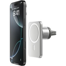 Belkin WIC002BTGR MagSafe Uyumlu Manyetik Araç İçi Telefon Tutucu – Gri