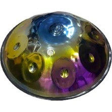 Ms Müzik Hang Drum / Handpan Space Drum Nitrided Parlak 9 Ton 22 Inç