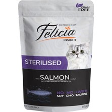 Indispensablely Felicia Tahılsız Somonlu Pouch Kısırlaştırılmış Konserve Kedi Maması 1 Adet 85 gr