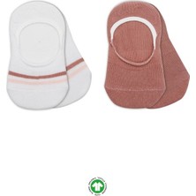 İSMİYLEAL Ismiyl 2'li Penye Babet Silikon Çemberli Çorap 30102 Pudra Beyaz 255669