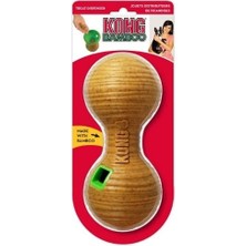 Indispensablely Kong Bamboo Feeder Dambıl Şeklinde Köpekler Için Ödül Maması Dağıtma Oyuncağı Medium