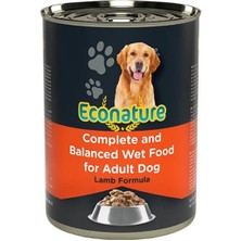 Indispensablely Econature Adult Kuzu Etli Yetişkin Köpek Konservesi 1 Adet 400 gr