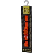 Indispensablely Cattie Güvenlik Tokalı Kedi Boyun Tasması Turuncu 1X15-25 cm