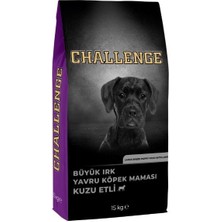 Indispensablely Challenge Kuzu Etli Büyük Irk Yavru Köpek Maması 15 kg