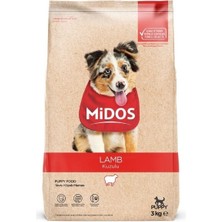 Indispensablely Midos Kuzu Etli ve Pirinçli Yavru Köpek Maması 3 kg