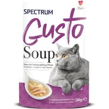 Indispensablely Spectrum Soup Ton Balıklı Tavuklu ve Tatlı Patatesli Kedi Çorbası 1 Adet 50 gr