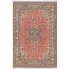 Kilim Home Mars Halı 2082 Kahve Tonunda Dekoratif Halı Salon Halısı I Saçaklı Yıkanabilen Halı