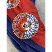 Rubi Porselen Kütahya Çift Desenli Nora Serisi 6 Kişilik Porselen Kahve Fincan Takımı