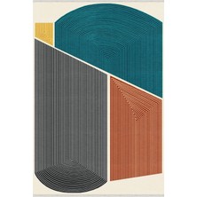 Kilim Home Mars 18 Iskandinav Görünümlü Oturma Odası Yatak Odası Yemek Odası Için Yıkanabilen Halı