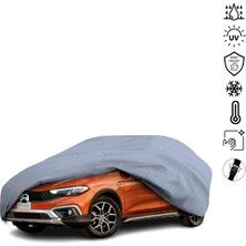 ULTRASHOP Fiat Egea Cross Su Geçirmez Araba Brandası Dış Mekan Oto Brandası