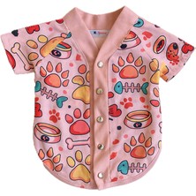 Patilemece Pembe Popup Desenli Köpek Hırkası