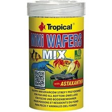 Indispensablely Tropical Mini Wafers Mix Balık ve Deniz Kabukluları Için Yem 100 ml 55 gr