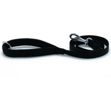 Indispensablely Doggie Dokuma Köpek Gezdirme Tasması Medium Siyah 2X140 cm