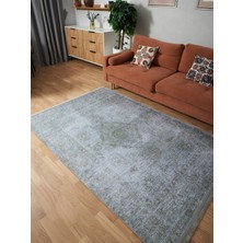 Kilim Home Mars 2023 Pastel Mavi Gri Vintage Etnik Dokuma Taban Salon Halısı Mutfak Halısı Koridor Halısı