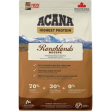 Indispensablely Acana Ranchlands Tahılsız Sığır ve Kuzu Etli Yetişkin Köpek Maması 2 kg