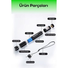 Popüler Sepet Ultra Güçlü Yeşil Şarjlı Lazer Pil Anahtar - Uzun Menzilli, Güçlü ve Çoklu Işık Efektli Er