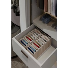 Azrlya 11 Bölmeli Dolap ve Çekmece Içi Düzenleyici Akordiyon Organizer M-00500 (1 Adet) ( Lisinya )