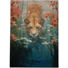 Kilim Home Mars 173 Kaplan Figürlü Botanik Modern Dokuma Taban Halı