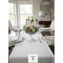 Cam Chef Sunumluk Ayaklı  Salata Kasesi Gri Füme Renk Hediyelik Dekoratif