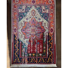 Kilim Home Mars 15 Sanatsal Artwork Stil Çok Renkli Vintage Dokuma Taban Halı