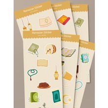 Tiny Stories TR Ramazan Temalı Sticker Seti 2- 6 Adet / Vintage, Ajanda, Defter,bullet Journal,scrapbook