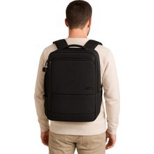 Çantachım Laptop Sırt Çantası 15.6 Inç Tam Körüklü USB Bölmeli