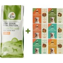 Kuzu Etli Yetişkin Köpek Maması 2.5 KG + Kito Fresh %100 Taze İçerikli Mama Tanışma Paketi