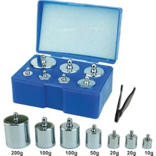 Azrlya Diamond Terazi 8 Parça Ağırlık Paslanmaz Krom Gram Seti (300GR-200GR-100GR-50GR-20GR-10GR) ( Lisinya )