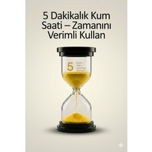 Popüler Sepet 5 Dakikalık Kum Saati Zamanlayıcı – Sarı Dekoratif Masa Saati 4 Renk Seçeneği