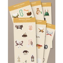 Tiny Stories TR Ramazan Temalı Sticker Seti 1- 6 Adet / Vintage, Ajanda, Defter,bullet Journal,scrapbook