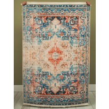 Kilim Home Mars 2018 Etnik Vintage Çok Renkli Bohem Dokuma ve Kaymaz Taban Şönil Halı