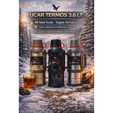 Uçar Termos 3.6l Kaliteli Vakumlu Çelik Termos