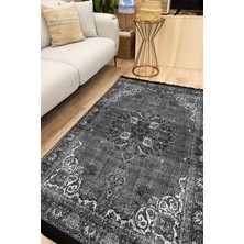Kilim Home Mars 2006 Gri Tonlarında Etnik Desen Kaymaz Taban Dekoratif Halı