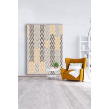 Kilim Home Mars 2021 Geometrik Çizgilerden Oluşan Renkli Modern Desen Kaymaz Taban Dekoratifhalı