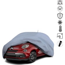 ULTRASHOP Fiat 500L Su Geçirmez Araba Brandası Dış Mekan Oto Brandası