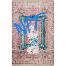 Kilim Home Mars 150 Vintage Kırmızı Heykel Popüler Sanat Temalı Dokuma Taban Halı