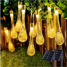 Popüler Sepet Solar 5 Metre 20 LED Günışığı Damlacık Işıkları, Güneş Enerjili LED Işıklar Dış Mekan