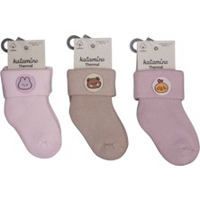 İSMİYLEAL Ismiyl  nesrin Aksesuarlı Kız Bebek Havlu Soket Çorap K45902 (Adet Fiyatıdır) 255669