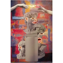 Kilim Home Mars 174 Eller Heykel Art Temalı Modern Dokuma Taban Halı