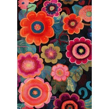 Kilim Home Mars Halı Çiçekli Çok Renkli Modern Salon Halısı Mutfak Halısı Yolluk Otantik Halı 227