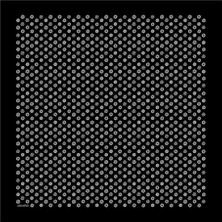 Armine Nostalji Serisi Twill Ipek Eşarp 7926D-64 Geometrik Desen 64-Siyah